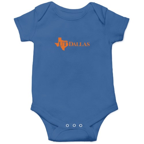 University of Texas at Dallas comets Onesies Kids's Short Sleeve Onesie 12M Royal sold by Trebleucl | SKU 1728707266 | Printerval