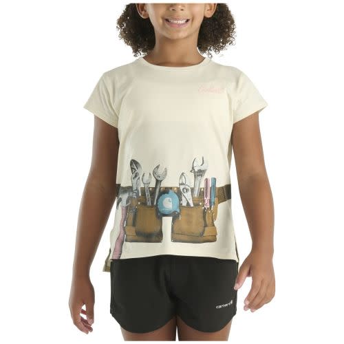 Carhartt Toddler Girls' Toolbelt Short Sleeve Graphic T-Shirt | Boot Barn