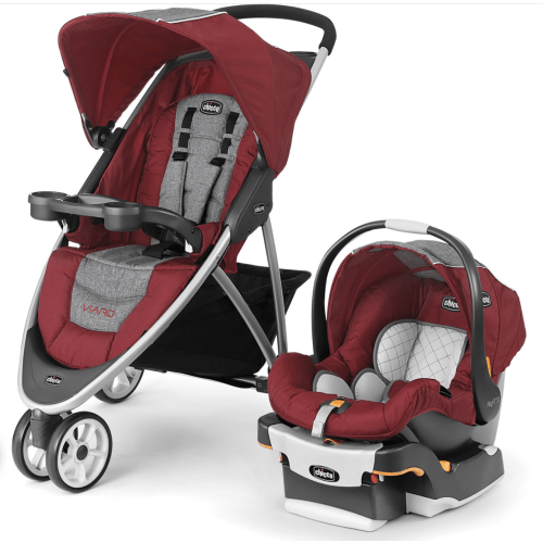 Chicco Viaro Travel System - Cranberry