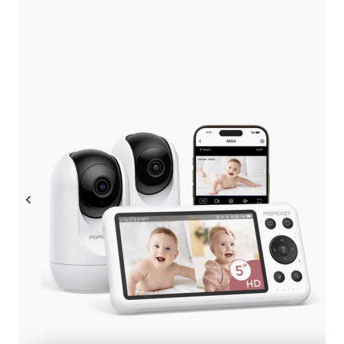 Momcozy 5-Inch Dual-mode Smart Baby Monitor with 2 Camera -BM04