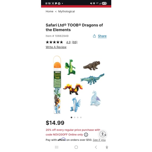 Safari Ltd® TOOB® Dragons of the Elements