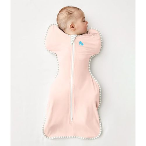 Love to Dream Swaddle, Baby Sleep Sack, Swaddle Up Self-Soothing Swaddles for Newborns, Get Longer Sleep, Snug Fit Helps Calm Startle Reflex, Lite 0.2 Tog Sleep Sack, 8-13 lbs, Pink
