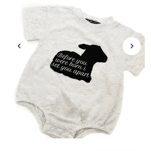 Before You Were Born Lamb Bubble Bodysuit