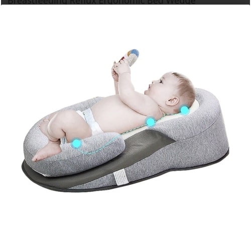 Portable Baby Bed Prevent Flat Head Pillow Breastfeeding Reflux