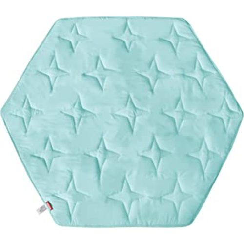 Hexagon Playpen Mattress Mat Blue, Non Slip Playpen Mat for Regalo Play Yard 6 Panel Playpen, Fit Hiccapop 53" PlayPod Portable Playard, Kids Tent Mat Hexagon