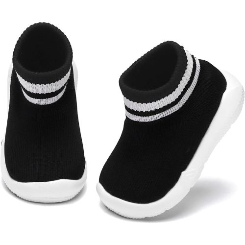 Engtoy Baby Sock Shoes Baby Walking Shoes Infant Non-Slip Breathable Slippers with Soft Rubber Sole Baby Boys Girls Slip On Sneakers