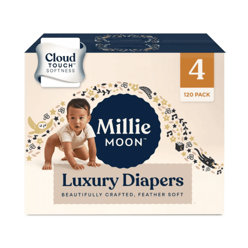 Millie Moon Luxury Diaper, Little Baby Newborn Size 1 (108 Count)