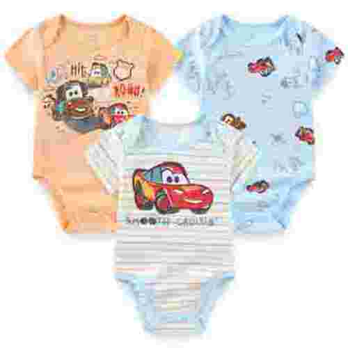 Disney Cars Baby Bodysuits (Boys), 3 Pack, Sizes 3M-24M