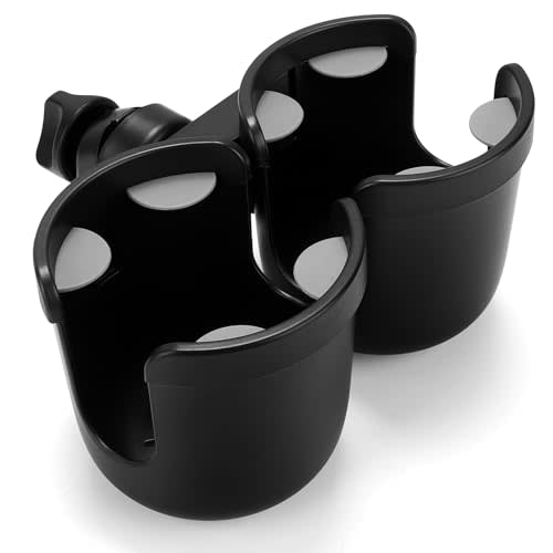 Accmor Stroller Cup Holder, Bike Cup Holder, Universal Cup Holder for Uppababy Nuna Doona Strollers, 2-in-1 Cup Phone Holder for Stroller, Bike, Wheelchair, Walker, Scooter