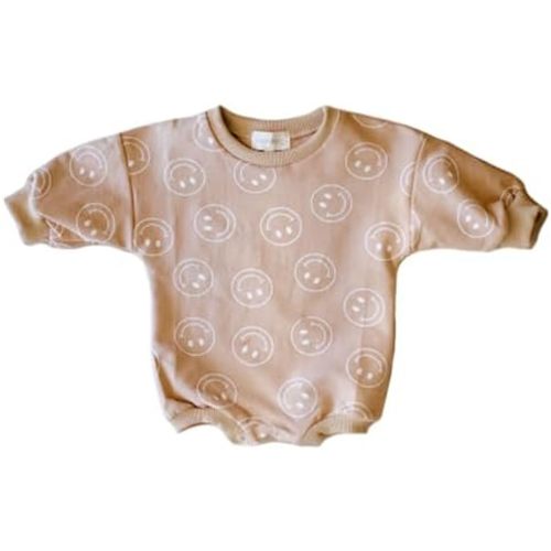 forever french Baby Sweatshirt Bubble Rompers | Newborns Infants & Toddlers | Onesie | Baby Boy/Girl Clothes | Snap Closure