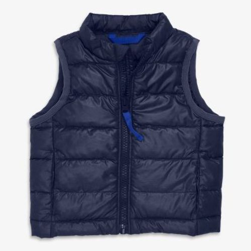 Primary Baby Lightweight Puffer Vest in Navy size 3-6 months