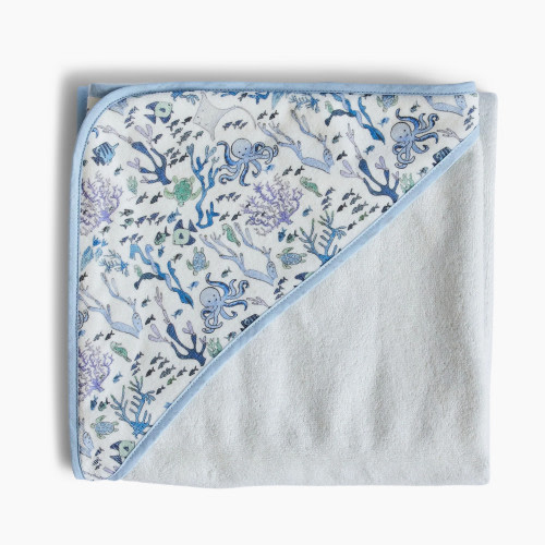 Timo & Violet Hooded Bath Towel - Coral Reef