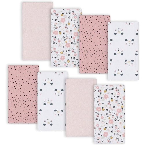 Gerber Unisex-Baby 8-Pack Cotton Flannel Burp Cloths