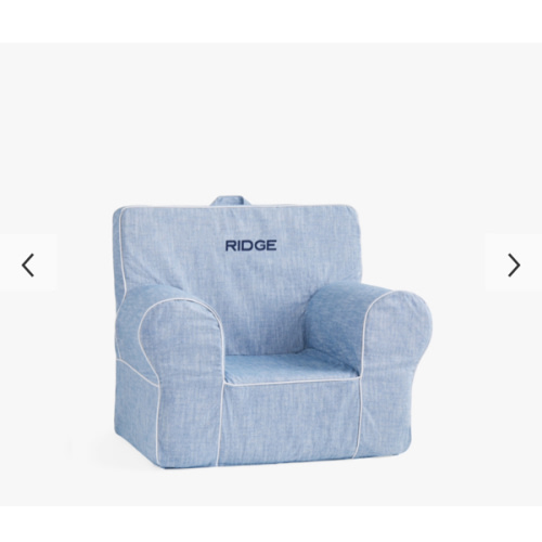 My First Anywhere Chair®, Chambray with White Piping