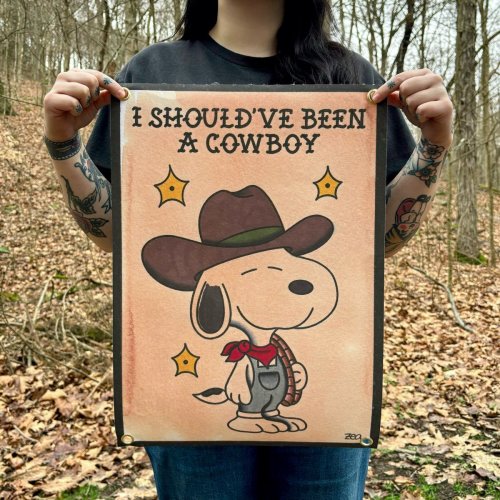 “Should’ve Been A Cowboy” Tapestry