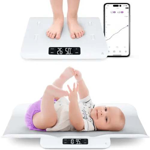 Greater Goods Smart Bluetooth Baby Scale with in-House Algorithm for Wiggly Babies, Infants, and Toddlers