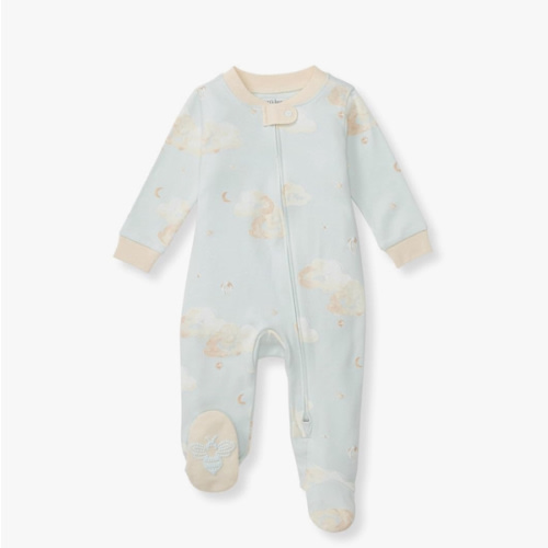 Burt's Bees Baby Boys' Organic Cotton Loose Fit Sleep and Play One-Piece Zip Front Footed Pajamas