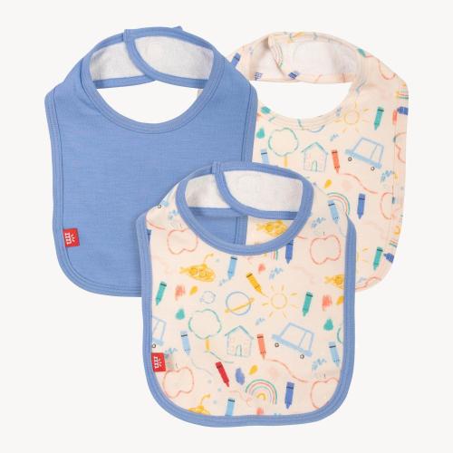 doodle pop modal magnetic stay dry infant bib 3-pack – Magnetic Me
