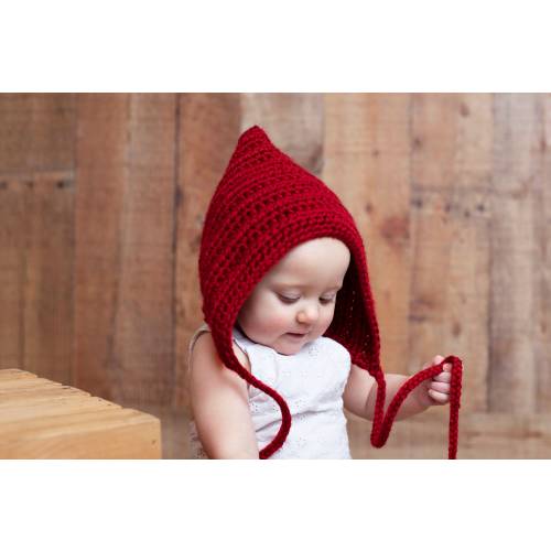 Baby elf hat 46 colors gnome winter bonnet newborn toddler girl sizes crochet knit Christmas photo prop unique gift for her dark red wine