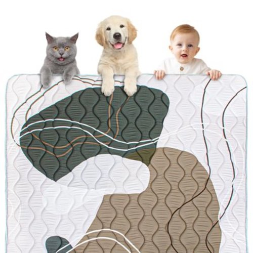Beavtaens Baby Play Mat for Floor, Foam 50"x50" Playpen Mat, Thickened Play Pen Mats with Non-Slip Bottom, Machine Washable (Scandinavian)