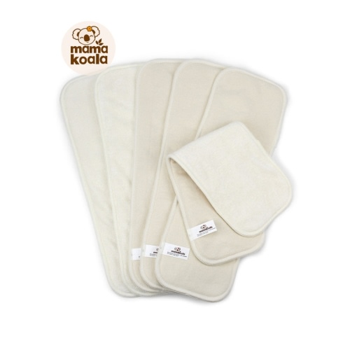 6-Layer Bamboo Hemp Cotton Cloth Diaper Insert - Night Time Solution