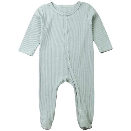 Newborn Baby Girl Boy Footie Sleeper Pajamas Ruffle Romper Jumpsuit Knitted Outfits Clothes