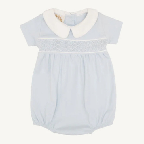 Short Sleeve Banbury Bubble - Buckhead Blue with Worth Avenue White Sm