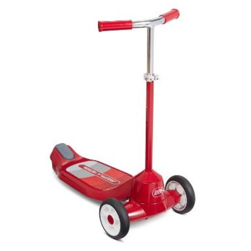 Radio Flyer Grow With Me Beginner Kids' Kick Scooter - Red: Adjustable Handlebar, Non-Slip Deck
