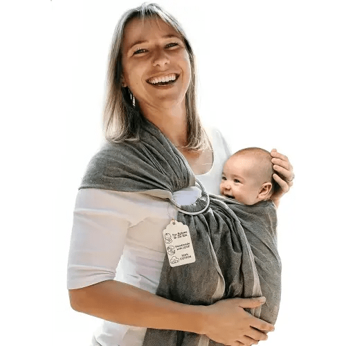 Hip Baby Wrap Ring Sling Baby Carrier for Infants and Toddlers - Beautiful, 100% Soft Cotton Baby Wraps Carrier For Babies 8-35 lbs - Perfect Baby Shower Gifts Moms And Dads - Nursing Cover (Midnight)