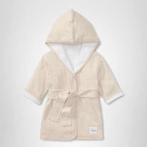 Burt's Bees Baby Hooded Robe Organic Terry Bathrobe, Newborn Bath Essentials, Unisex Boys and Girls
