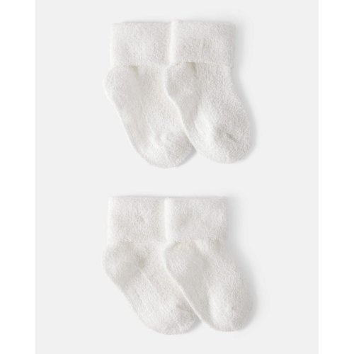 Baby 4-Pack Foldover Chenille  Booties | Carter's 0-3M