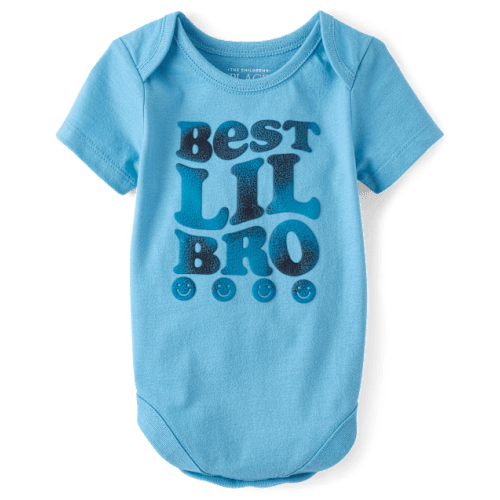 Baby Boys Best Lil Bro Graphic Bodysuit - Blue