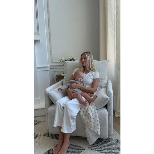 Ollie: a Chair and a Half - Swivel Nursery Glider with Back Recline Feature