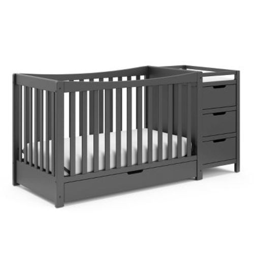 Graco Remi 4-in-1 Convertible Crib And Changer - White