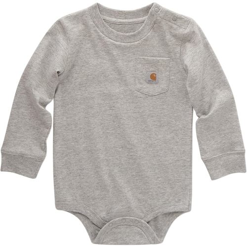 Carhartt Unisex Baby Long-Sleeve Pocket Bodysuit