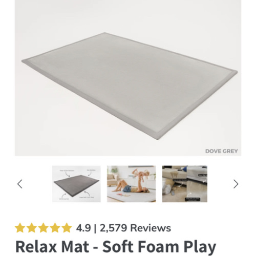 Relax Mat - Soft Foam Play Mat - dove gray