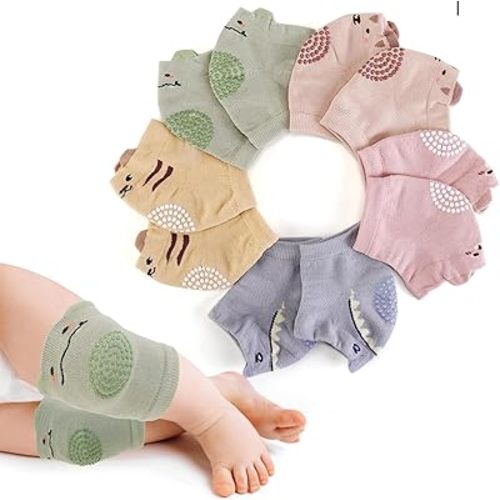 Baby Knee Pads (5 Pairs) for Crawling, Toddler Walker Knee Pads for Boys and Girls, 3 6 12 Months Old Babies Must Haves