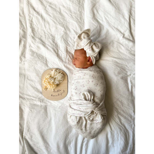 Swaddle Set | Paisley Lilac
