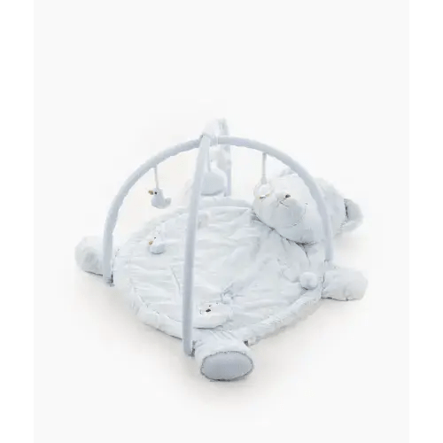 Bear Playmat & Gym - Blue