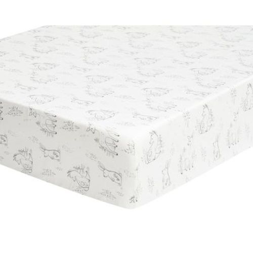 Mills Waffle White Crib Fitted Sheet - Levtex Baby