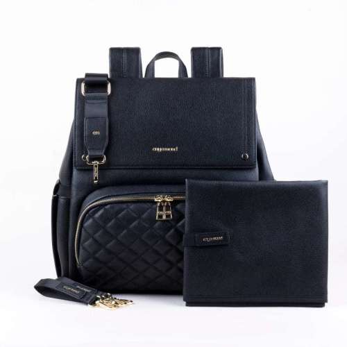 Luna Diaper Bag- Onyx - Li'l Baby Sprouts