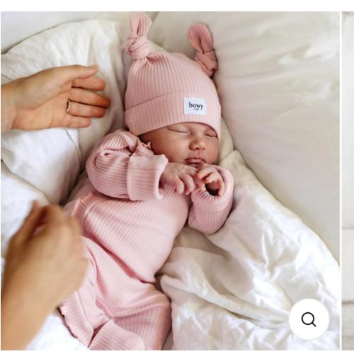 Double Knot Beanie - Dusty Pink