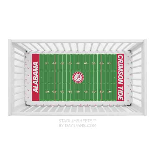 Alabama Crimson Tide StadiumSheets™ Crib Sheets – Day1Fans.com