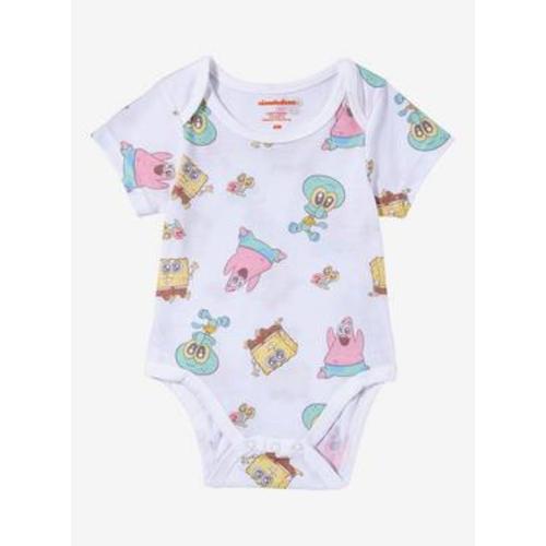 SpongeBob SquarePants Chibi Characters Allover Print Infant One-Piece | BoxLunch