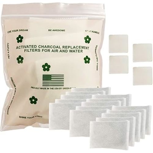 Green Piece® Overstuffed - Pack of All Natural Baby Diaper Pail Deodorizer Activated Charcoal Air Purifier - Pack of 15 Double Sized Sachets (24g)