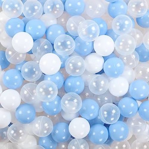 TRENDBOX Ball Pit Balls 100 - Macaron Colors Pit Balls Non-Toxic Free BPA Soft Plastic Balls for Ball Pit Play Tent Baby Playhouse Pool Birthday Party Decoration
