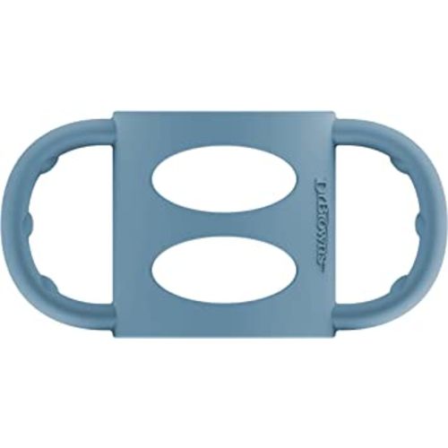Dr. Brown’s® Milestones™ 100% Silicone Baby Bottle Handles, Narrow, Blue, 1 Pack, 4m+ (Colors May Vary)