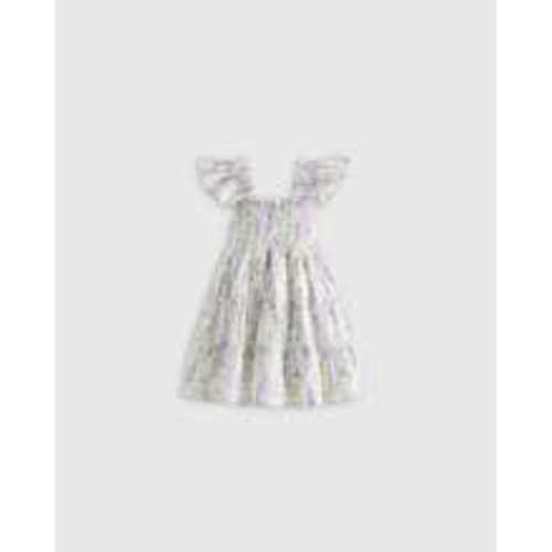 100% Organic Cotton Poplin Smocked Dress
