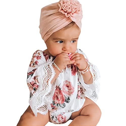 Aoswep - Pretty Floral Printed Baby Romper