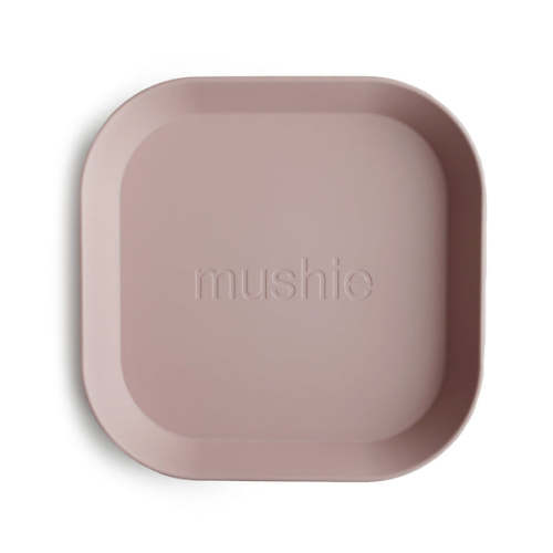 Mushie Baby Square Dinnerware Plates, Set of 2
